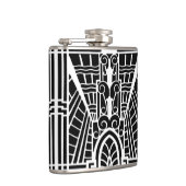 Flasques Déco Motif architectural, noir et blanc (Droite)