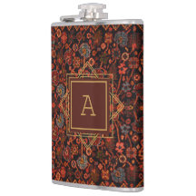 Décor Maximaliste Monogramme Vintage Motif de tapi