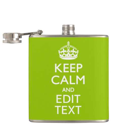 Flasques Décor Vert Android Conserver Le Calme Et Votre Tex (Ouvert)