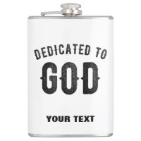 DÉDIÉ À DIEU COOL PERSONNALISABLE NOIR TEXTE