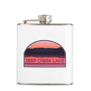 Flasques Deep Creek Lake Maryland Red Sunrise