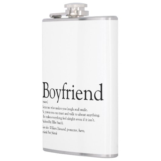 Flasques Définition de copain dire noir et blanc (Gauche)