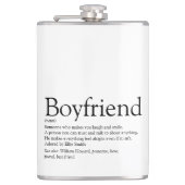 Flasques Définition de copain dire noir et blanc (Devant)