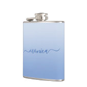 Flasques Dégradé Bleu Fleur de Maïs Clair Signature Élégant (Gauche)