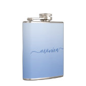 Flasques Dégradé Bleu Fleur de Maïs Clair Signature Élégant (Droite)