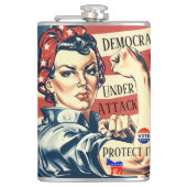 Flasques Démocratie / Protéger sa fiole (Devant)