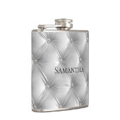 Flasques Demoiselle d'honneur en luxe velours gris doux (Droite)