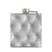 Flasques Demoiselle d'honneur en luxe velours gris doux (Dos)