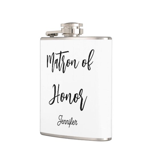 Flasques Demoiselle d'Honneur Mariage Noir Blanc  (Gauche)