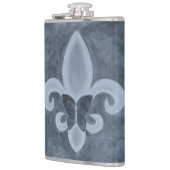Flasques Denim Butterfleur | Papillon bleu Fleur de Lis (Gauche)