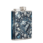 Flasques Denim & Diamonds Bling Bijoux Glamour Pierres Préc (Droite)
