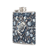 Flasques Denim & Diamonds Glam Bling Rose Bijoux (Gauche)