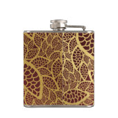 Flasques Dentelle d'or de feuille sur l'arrière - plan (Dos)