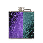 Flasques Dernier Fling avant l'anneau - Turquoise & violet (Dos)