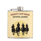 Flasques Dernier Rodéo du Marié Soirée de Bachelor Party du (Devant)