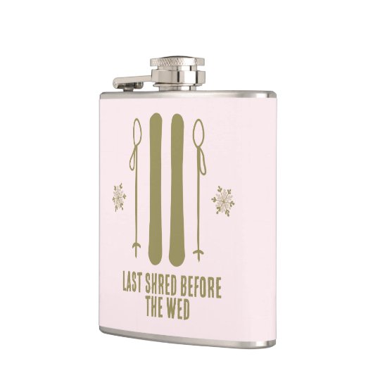 Flasques Dernière descente avant le mariage en ski (Gauche)