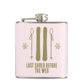 Flasques Dernière descente avant le mariage en ski (Devant)