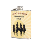 Flasques Dernière soirée cow-boy du marié Groomsman Enterre (Gauche)