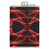 Flasques Des panaches de fumée rouge sur le noir (Dos)