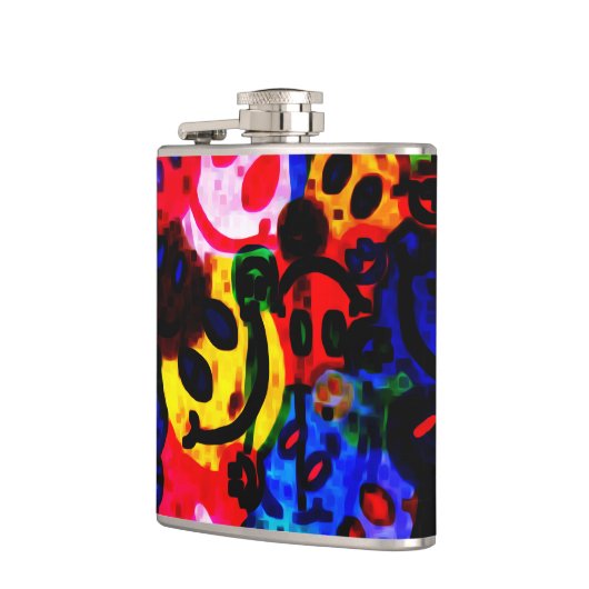 Flasques Des visages heureux (Gauche)