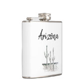 Flasques Désert Sud-Ouest Cactus Arizona Noir Blanc (Droite)