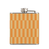 Flasques Design à rayures mandarine et wheatberry (Dos)