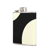 Flasques Design abstrait noir et blanc (Gauche)