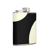 Flasques Design abstrait noir et blanc (Droite)