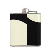 Flasques Design abstrait noir et blanc (Dos)