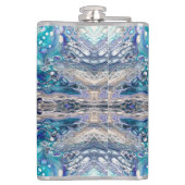 Flasques Design bleu turquoise Abstrait (Dos)