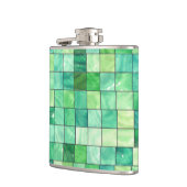 Flasques Design Carré vert (Gauche)