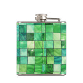 Flasques Design Carré vert (Dos)