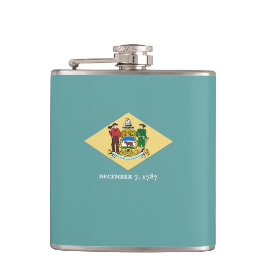 Flasques Design de drapeau d'état du Delaware (Devant)