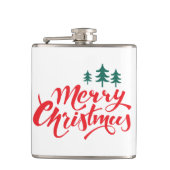 Flasques Design de Noël avec arbres (Devant)