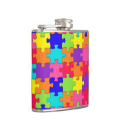 Flasques Design de puzzle coloré (Droite)