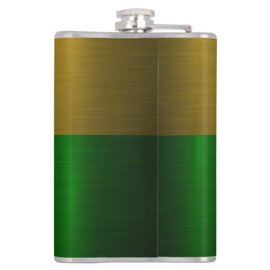 Flasques Design élégant de monogramme Gold Shield (Dos)