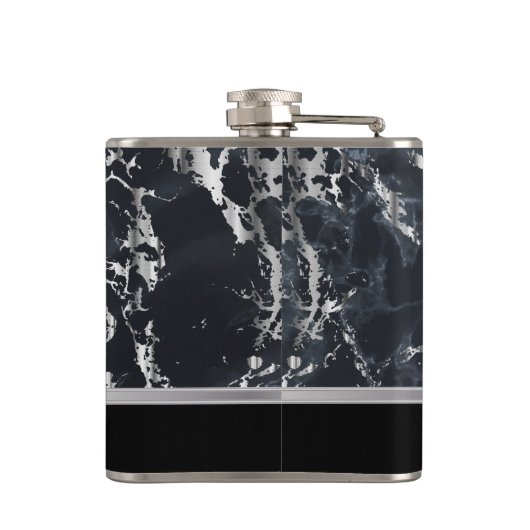 Flasques Design élégant en marbre noir en pierre (Dos)