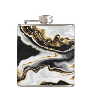 Flasques Design esthétique de peinture à l'or liquide mod