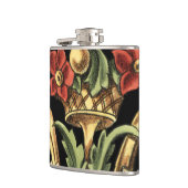 Flasques Design floral ornemental aux frontières noires (Gauche)