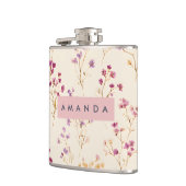 Flasques Design floral Pastel élégant personnalisé (Gauche)