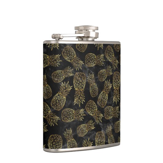 Flasques Design géométrique moderne d'ananas en or (Droite)