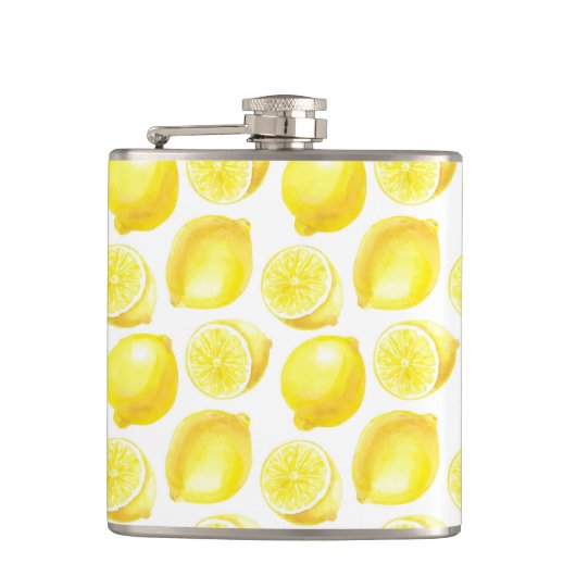 Flasques Design motif citron (Devant)