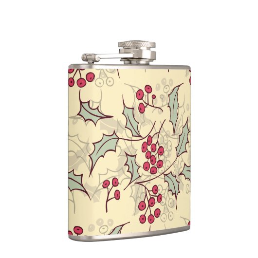 Flasques Design motif Holly berry (Droite)