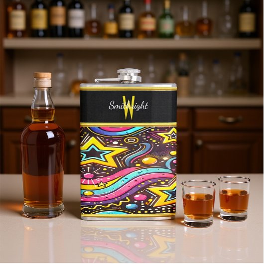 Flasques Design Starry Swirl coloré