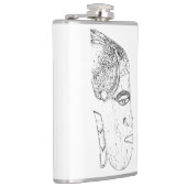 Flasques design tête femme africaine (Droite)