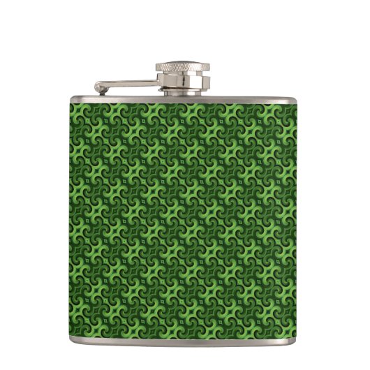 Flasques Design vert (Devant)