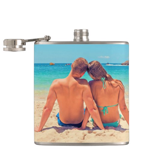 Flasques Design Your Own Photo Flask Gift Personalized (Ouvert)