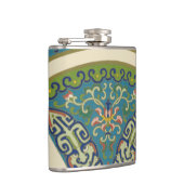 Flasques Designs orientaux bleus avec facettes souriantes (Droite)