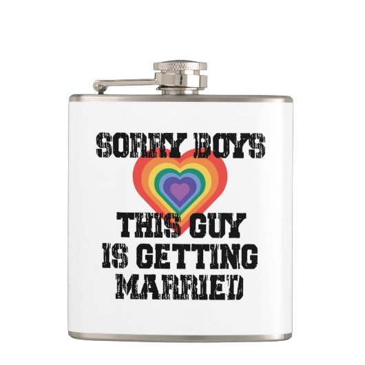 Flasques Désolé Garçons Ce Gars Se Marie Gay (Devant)