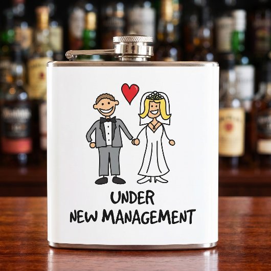 Flasques Dessin animé de mariage - Sous nouvelle direction